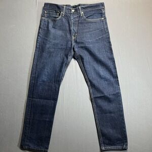 Levis 522 Denim Jeans Mens 34x30 Blue Dark Wash Straight Leg